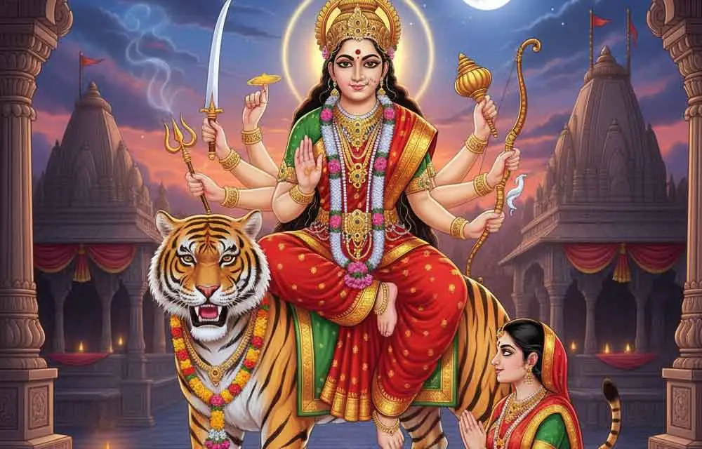 नवरात्रि 2026 दिन 3: माँ चंद्रघंटा मंत्र, रंग, भोग और पूजा विधि (मंगलवार, 13 अक्टूबर) — Festivals
