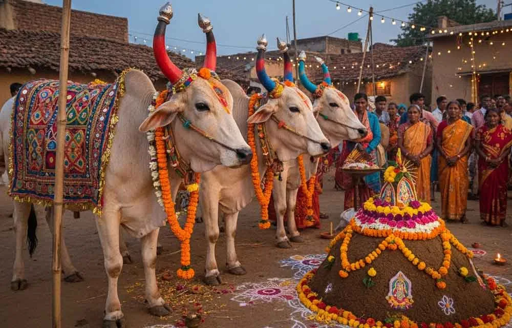 वसु बारस 2026: गोवत्स द्वादशी की तिथि, गाय-बछड़े की पूजा, नंदिनी की कथा और परंपराएँ — Festivals