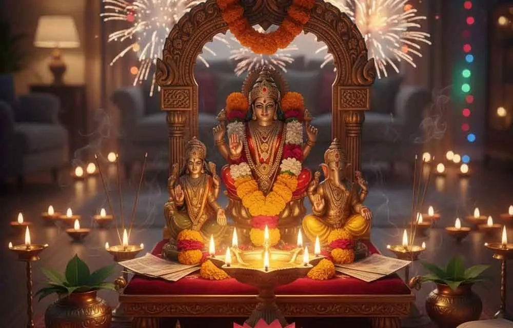 दीवाली 2025 पर लक्ष्मी पूजा करने की चरण-दर-चरण मार्गदर्शिका — Slokas and Mantras