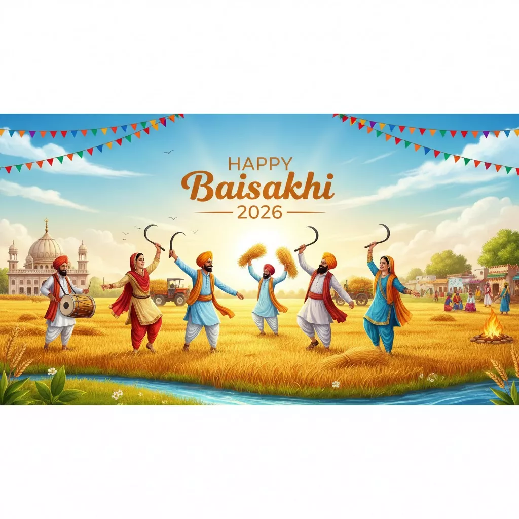 बैसाखी 2026: पंजाब और हरियाणा का फसल उत्सव – तिथि, इतिहास और रंगारंग परंपराएँ — Festivals