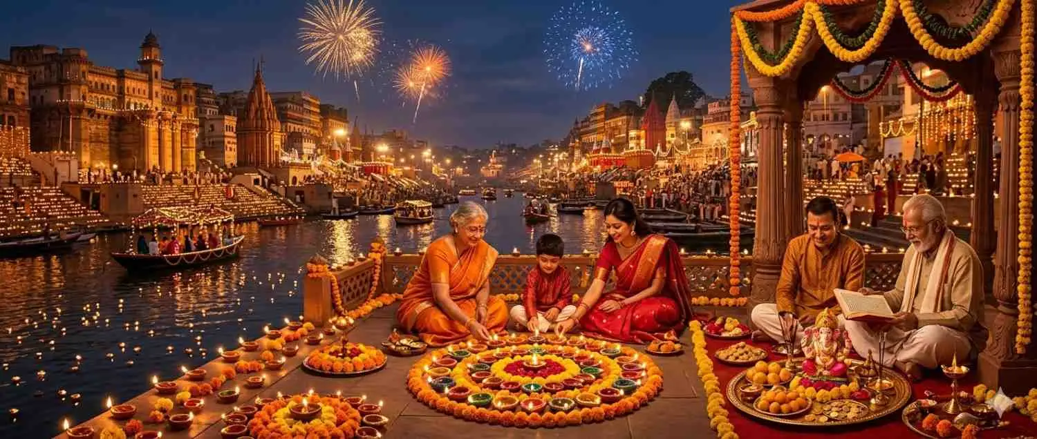 भारत भर में दिवाली 2026: दीपों का त्योहार, पूजा विधि और प्रमुख स्थानों की भव्य जानकारी दिवाली 2026 कब है? तिथि, मुहूर्त और महत्व — Festivals