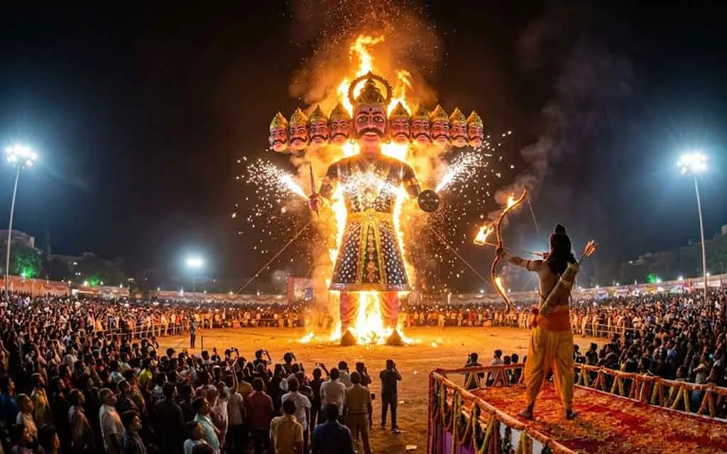 रावण दहन 2026: दशहरे की तिथि, समय और शहरवार विजय मुहूर्त