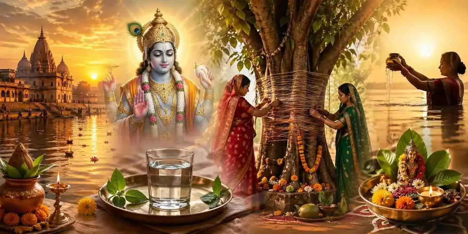 वट पूर्णिमा व्रत 2026: वैवाहिक सुख के लिए 29 जून को बरगद वृक्ष की पूजा — Festivals
